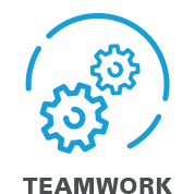 Icon showing teamwork